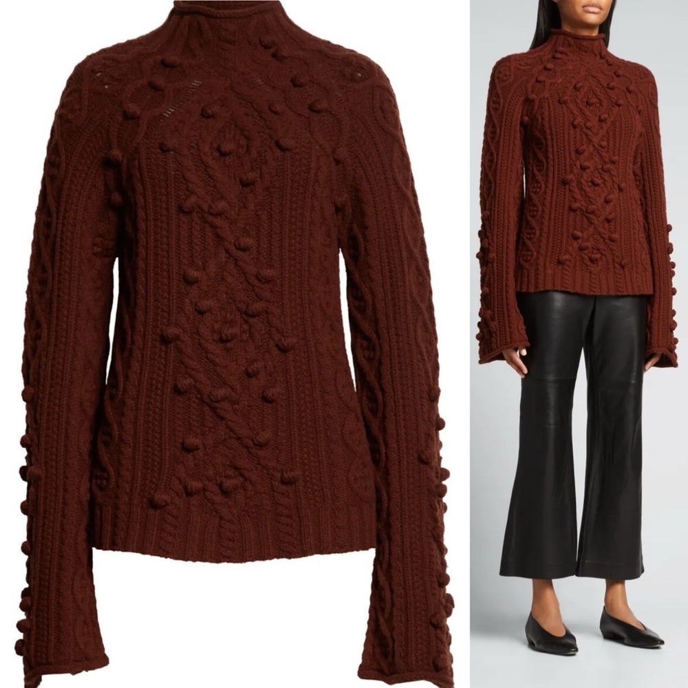 REBECCA TAYLOR Wool Cotton Knit Sweater